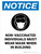 Notice: Non Vaccinated Individuals Must Wear Mask When In Building Portrait - Wall Sign