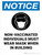 Notice: Non-Vaccinated Individuals Must Wear Mask When In Building Portrait - Wall Sign