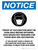 Notice: Proof Of Vaccination Must Be Available Before Entering Portrait - Wall Sign