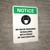 Notice Green - No Mask Required In Building With Proof Sign Portrait - Wall Sign