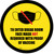 Yellow/Black - To Enter Break Room Face Mask Not Required with Proof of Vaccine with Icon - Floor Sign