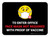 To Enter Office Face Mask Not Required with Proof of Vaccine with Emoji Black Rectangular - Floor Sign