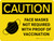 Caution: Masks Not Required With Proof Of Vaccination Landscape - Wall Sign