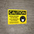 Caution: Masks Required In This Area - Stop Coronavirus - Mask Not Required Only With Proof Of Vaccination Landscape - Wall Sign