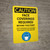 Caution: Face Coverings Required Beyond This Point - No Require with Proof of Vaccination with Icon Portrait - Wall Sign