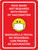 Face Mask Not Required Proof Of Vaccination Emoticon Red Bilingual Spanish Portrait - Wall Sign