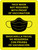 Face Mask Not Required With Proof Of Vaccination Bilingual Yellow with Icon Portrait - Wall Sign