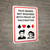 Face Masks Not Required With Proof Of Vaccination Casino with Icons Portrait - Wall Sign