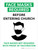 Face Masks Required Before Entering Church - Face Masks Not Required With Proof Of Vaccination Green with Icon Portrait - Wall Sign