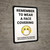 Remember To Wear A Face Covering Face Covering Not Required With Proof Of Vaccination White With Emoticon Icon - Wall Sign