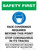 Safety First: Face Coverings Required Beyond This Point Stop Coronavirus In Its Tracks - Coverings Not Required With Proof Of Vaccination Portrait - Wall Sign