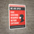 We Are Open Face Covering Required Before Entering - Face Covering Not Requied With Proof Of Vaccination Red Portrait - Wall Sign