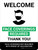 Welcome: Face Coverings Required - Face Coverings Not Required With Vaccination with Icon Portrait - Wall Sign