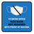 Face Mask Not Required with Proof of Vaccine To Enter Office with Icon Blue Square - Floor Sign