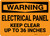 Warning: Electrical Panel Keep Clear 36 Inches - Wall Sign
