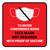 Face Mask Not Requiwith Proof of Vaccine To Enter Conference Room with Icon Red Square - Floor Sign