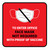 Face Mask Not Requiwith Proof of Vaccine To Enter Office with Icon Red Square - Floor Sign
