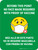 Beyond This Point No Face Mask Required With Emoji Green Bilingual Spanish - Floor Sign