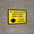 All Unvaccinated Guests Must Wear A Mask - Thank You With Icon Yellow Landscape - Wall Sign