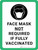 Face Masks Not Required If Fully Vaccinated With Icon White Portrait - Wall Sign