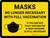 Masks No Longer Necessary With Full Vaccination - If You Are Not Fully Vaccinated A Face Covering Is Still Necessary With Icon - Wall Sign