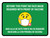 Beyond This Point No Face Mask Required With Emoji Green Bilingual Spanish Landscape - Wall Sign