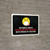 Face Mask Not Required with Proof of Vaccine In Public Areas with Emoji Black Landscape - Wall Sign