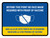 No Face Mask Required Beyond This Point with Icon Bilingual Spanish Blue Landscape - Wall Sign