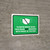 Face Mask Not Required with Proof of Vaccine To Enter Break Room with Icon Green Landscape - Wall Sign