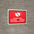 Face Mask Not Requiwith Proof of Vaccine In Public Areas with Icon Red Landscape - Wall Sign