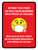Beyond This Point No Face Mask Required With Emoji Red Bilingual Portrait - Wall Sign