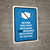 Face Mask Not Required with Proof of Vaccine Beyond This Point with Icon Blue Portrait - Wall Sign