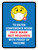 Face Mask Not Required with Proof of Vaccine To Enter Conference Room with Emoji Blue Portrait - Wall Sign