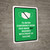 Face Mask Not Required with Proof of Vaccine To Enter Conference Room with Icon Green Portrait - Wall Sign