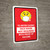 Face Mask Not Requiwith Proof of Vaccine To Enter Casino with Emoji Red Portrait - Wall Sign
