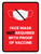 Face Mask Not Requiwith Proof of Vaccine with Icon Red Portrait - Wall Sign