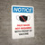 Notice: Face Mask Not Required with Proof of Vaccine with Icon Portrait - Wall Sign