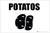 Potatos with Icon Landscape - Label