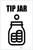 Tip Jar with Icon Portrait - Label