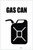 Gas Can with Icon Portrait - Label