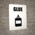 Glue with Icon Portrait - Wall Sign