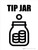Tip Jar with Icon Portrait - Wall Sign