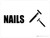 Nails with Icon Landscape - Wall Sign