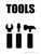 Tools with Icon Portrait - Wall Sign