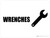 Wrenches with Icon Landscape - Wall Sign
