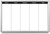 Monday - Friday Week Calendar Dry-Erase Scheduling Whiteboard