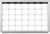 Month Calendar Dry-Erase Scheduling Whiteboard