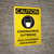Caution: Coronavirus Outbreak Face Coverings Encouraged - Wall Sign
