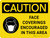 Caution: Face Coverings Encouraged In This Area - Wall Sign Landscape