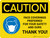 Caution: Face Coverings Preferred For Your Safety And Ours Landscape - Wall Sign
